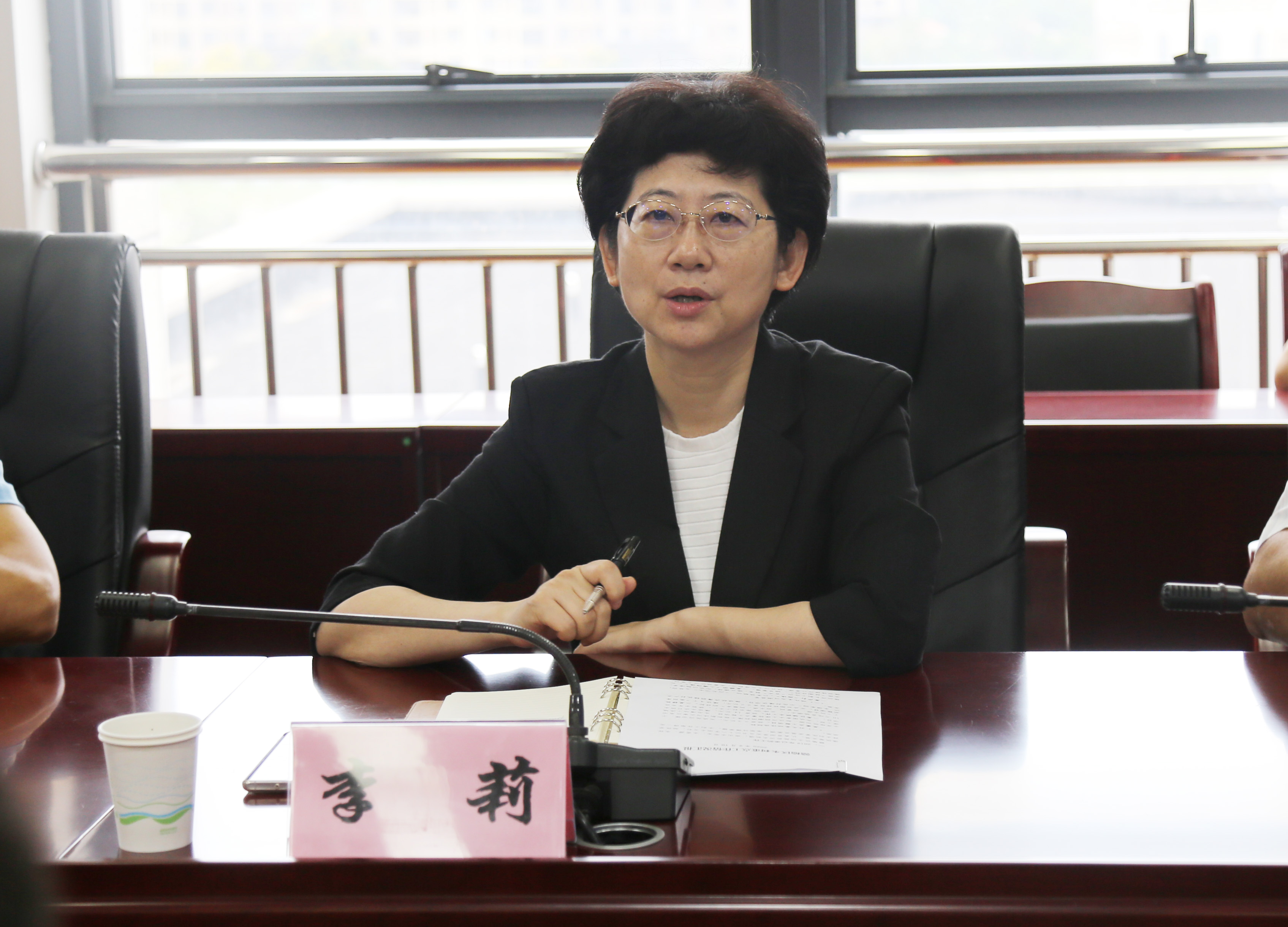赣榆区领导李莉赴我局商谈交流水利工作