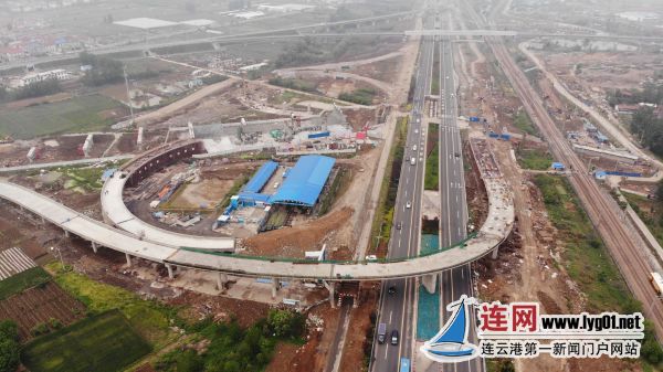 242省道朝阳互通首个匝道主体工程完工