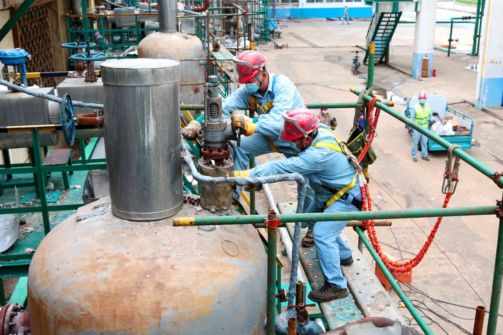 碱业公司化工系统停车大修正式拉开帷幕