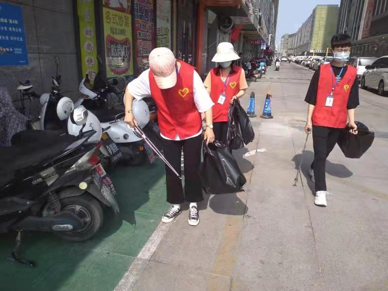 郁洲街道学院社区开展大学生社会实践志愿服务活动