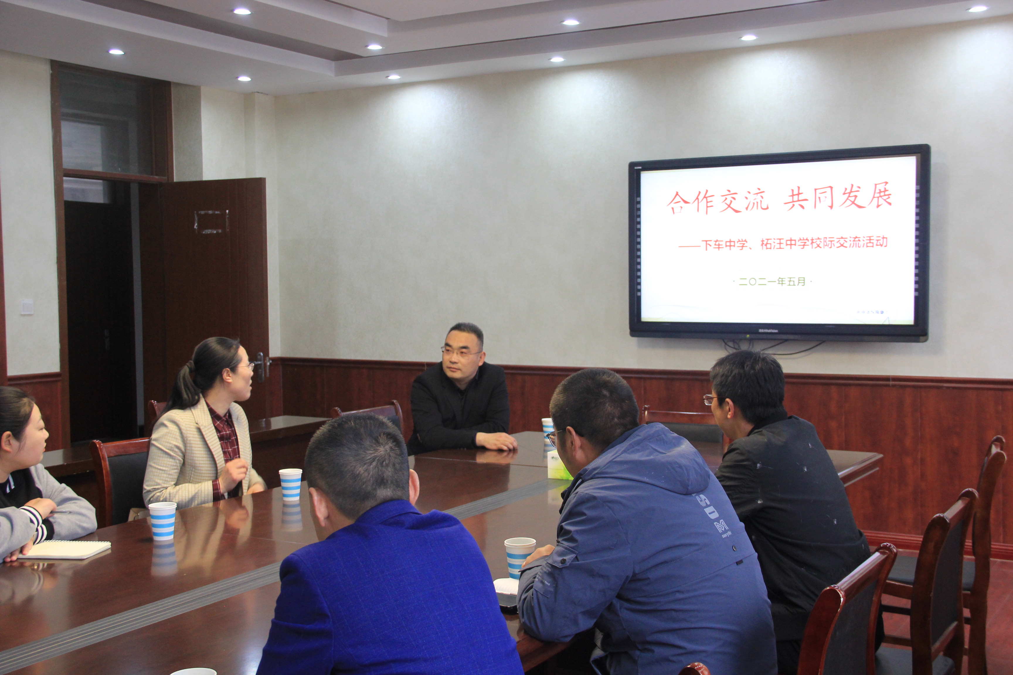 灌云下车中学到赣榆柘汪中学开展毕业班教学交流活动