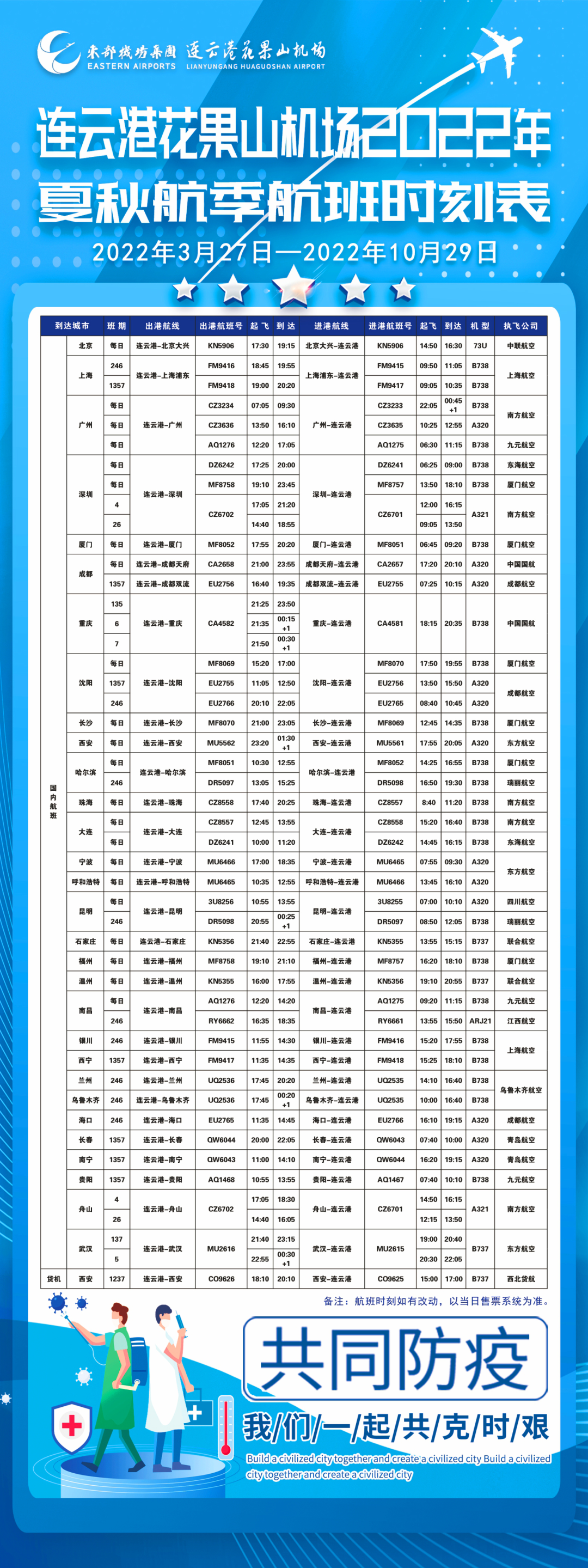 花果山机场2022年夏秋航季航班时刻表.png